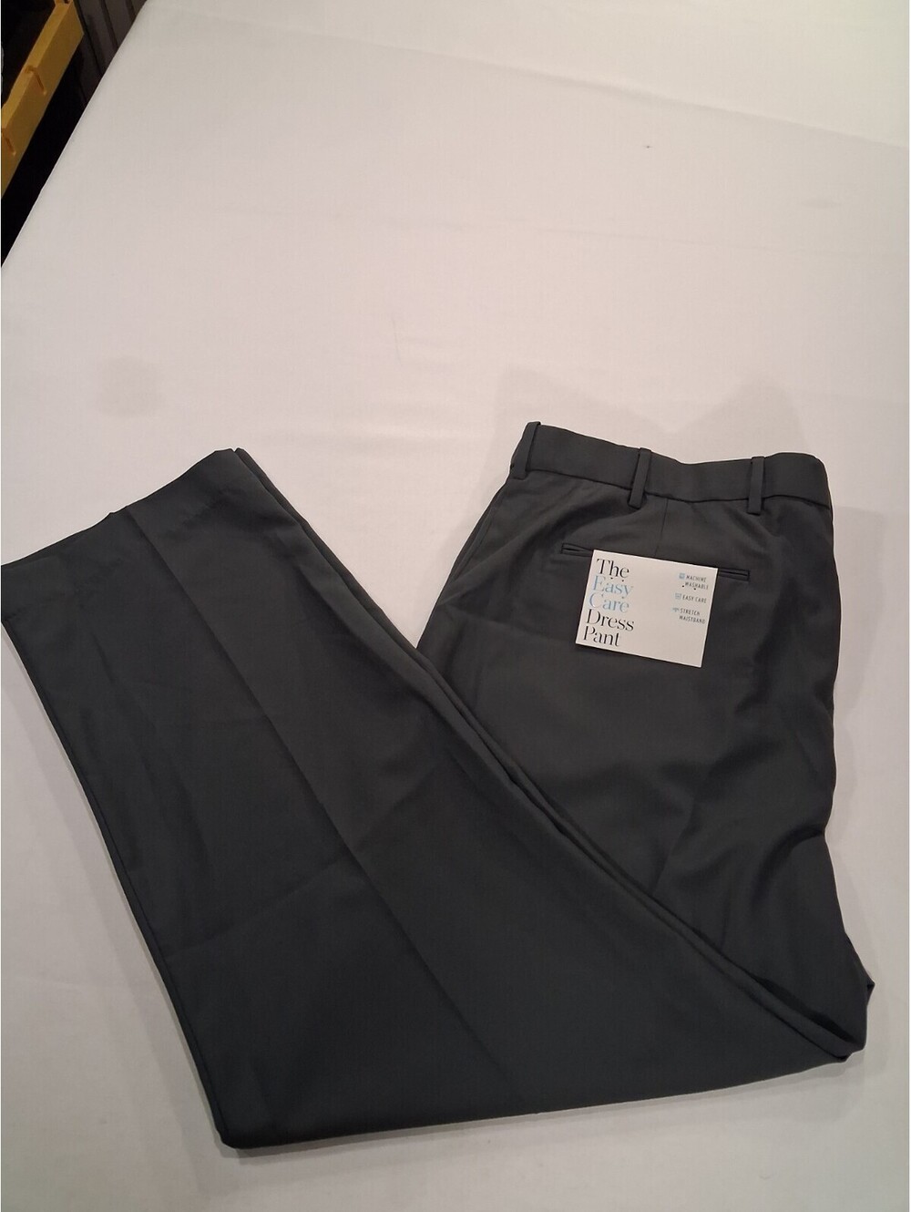 Croft & Barrow Classic Fit Men's Gray Stretch Waistband Dress Size Size (46×30)